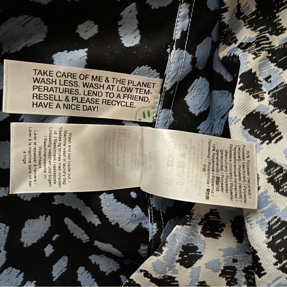 NWT Ganni Jacquard Column dress with pockets - Picture 14 of 14